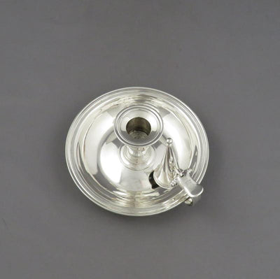 William IV Sterling Silver Chamberstick - JH Tee Antiques