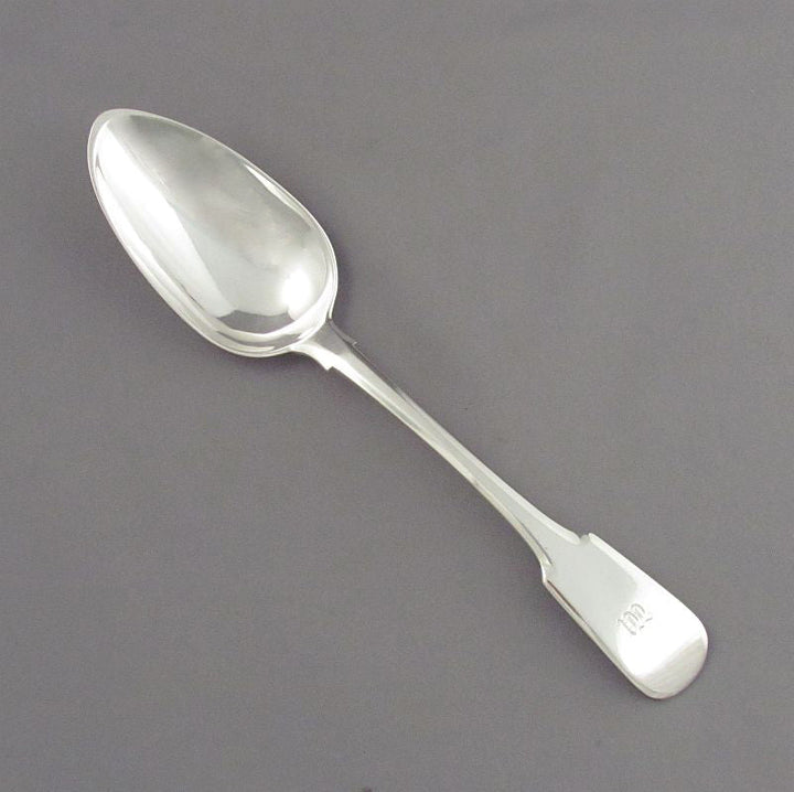 Set of 12 Scottish Provincial Silver Tablespoons - JH Tee Antiques