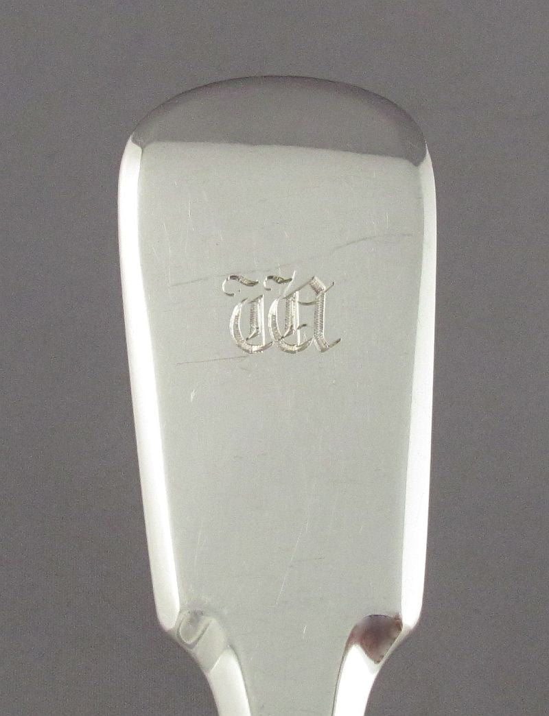 Set of 12 Scottish Provincial Silver Tablespoons - JH Tee Antiques