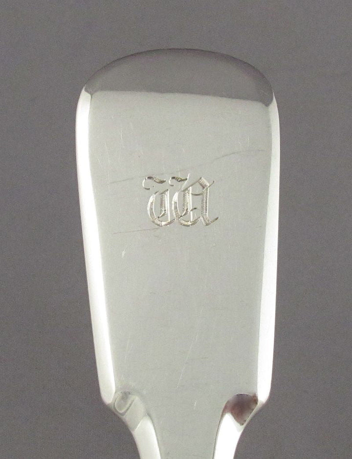 Set of 12 Scottish Provincial Silver Tablespoons - JH Tee Antiques