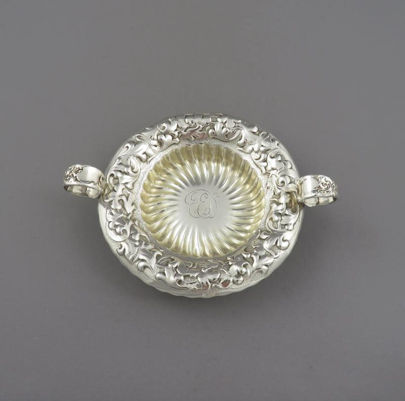 Pair of American Silver Bon Bon Dishes - JH Tee Antiques