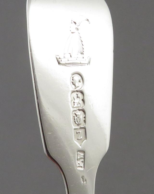 6 Irish Sterling Silver Luncheon Forks - JH Tee Antiques