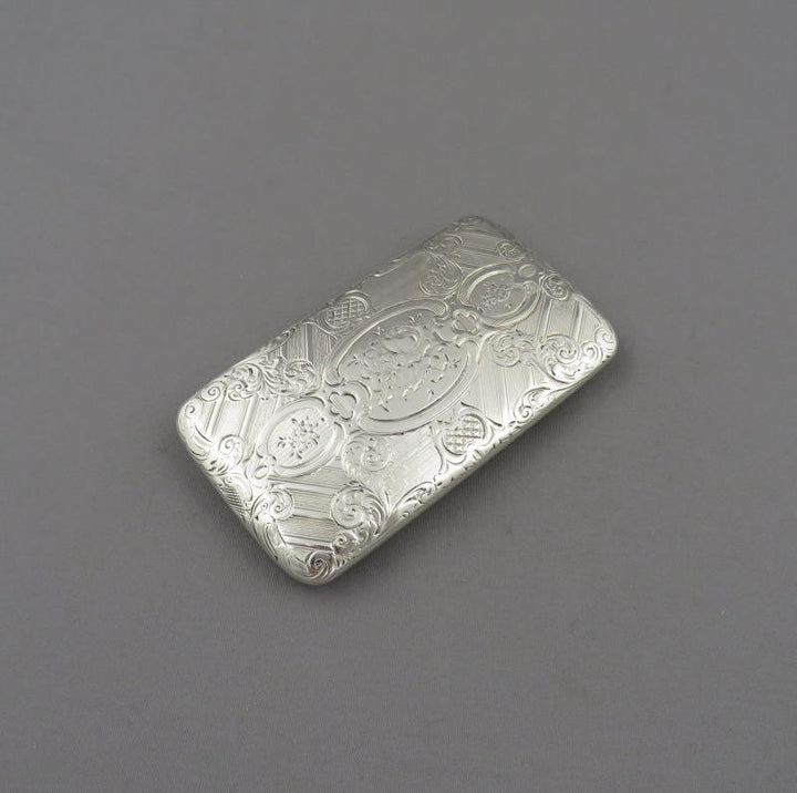 Victorian Silver Snuff Box Edward Smith - JH Tee Antiques