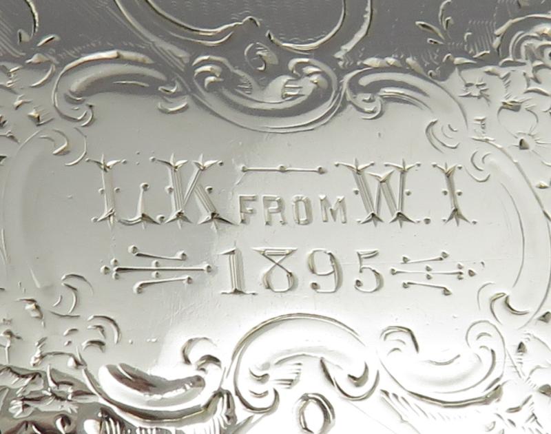 Victorian Silver Snuff Box Edward Smith - JH Tee Antiques