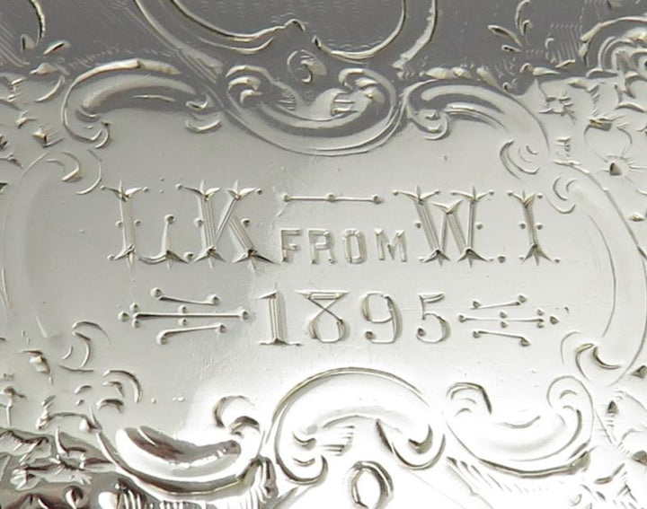 Victorian Silver Snuff Box Edward Smith - JH Tee Antiques