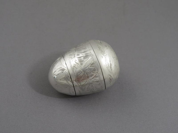 George III Silver Double Nutmeg Grater - JH Tee Antiques