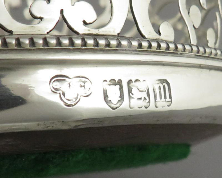 Edwardian Sterling Silver Wine Coaster - JH Tee Antiques