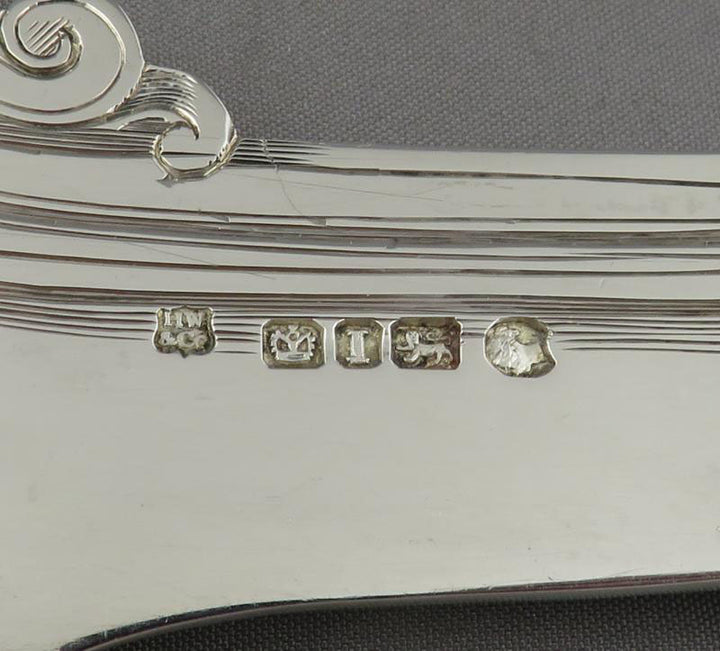 Victorian Sterling Silver Fish Servers - JH Tee Antiques