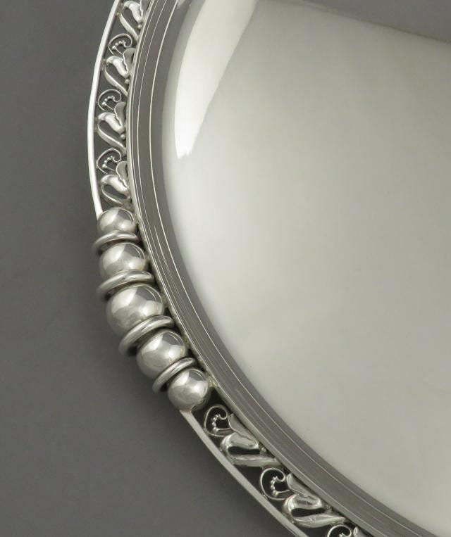 Large La Paglia Sterling Silver Tray - JH Tee Antiques