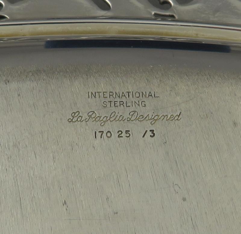 Large La Paglia Sterling Silver Tray - JH Tee Antiques