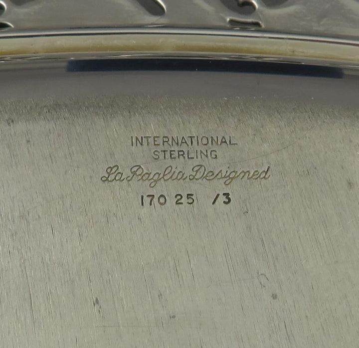 Large La Paglia Sterling Silver Tray - JH Tee Antiques
