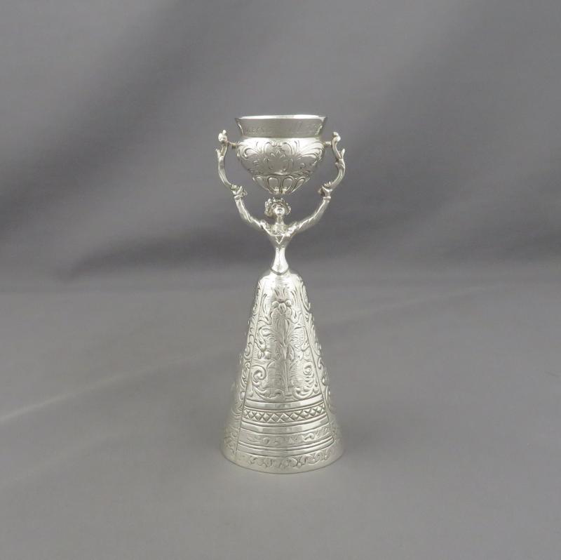 Edwardian Silver Wager Cup - JH Tee Antiques