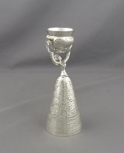 Edwardian Silver Wager Cup - JH Tee Antiques