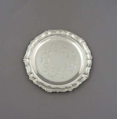 Victorian Sterling Silver Coaster - JH Tee Antiques