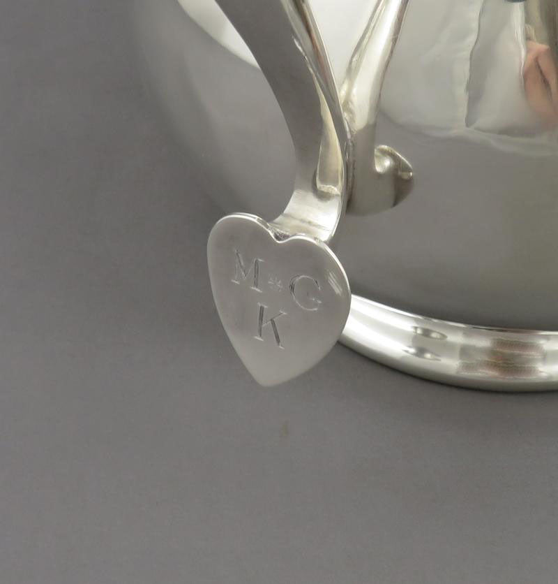 English Sterling Silver Water Pitcher - JH Tee Antiques