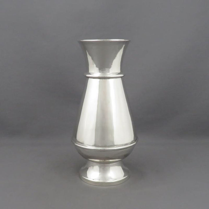 English Sterling Silver Vase - JH Tee Antiques