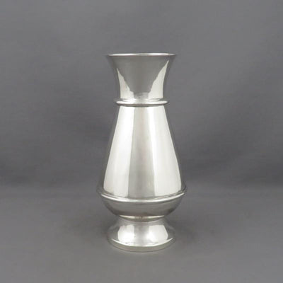 English Sterling Silver Vase - JH Tee Antiques