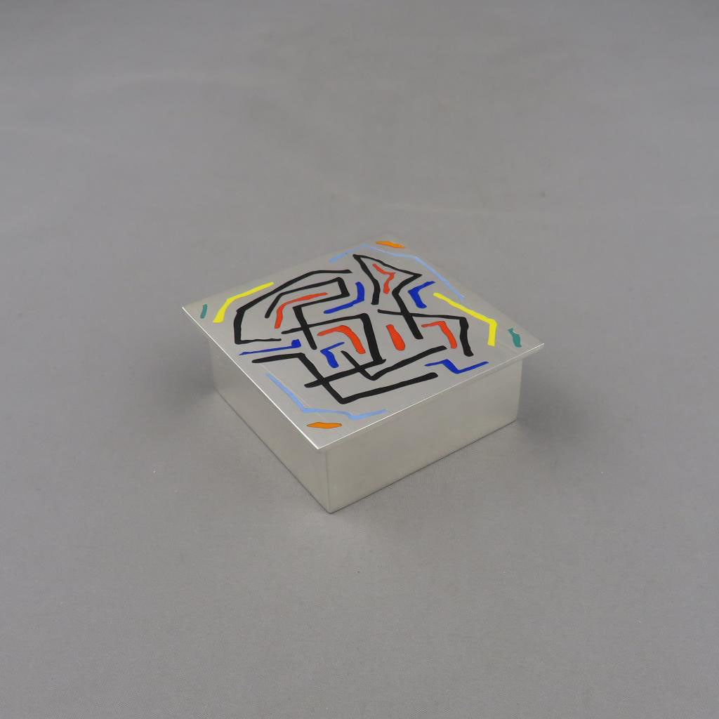 Per Sax Møller Silver Enamel Box - JH Tee Antiques