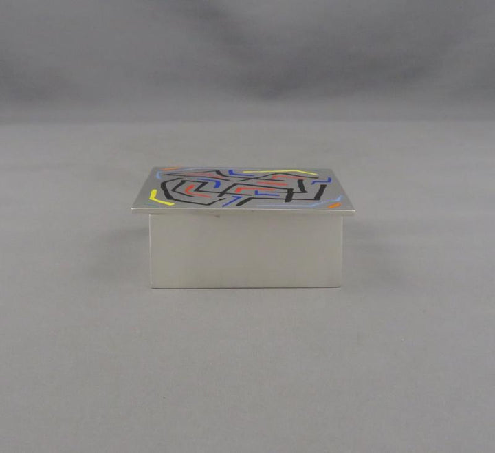 Per Sax Møller Silver Enamel Box - JH Tee Antiques