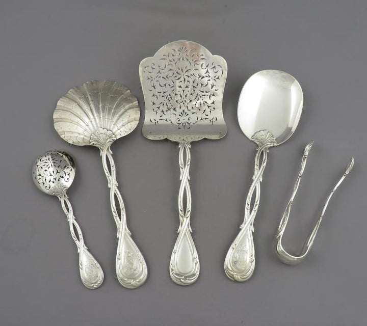 French 950 Silver Flatware Set - JH Tee Antiques