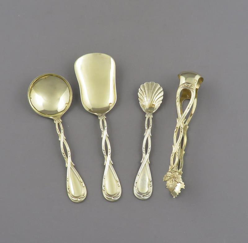 French 950 Silver Flatware Set - JH Tee Antiques