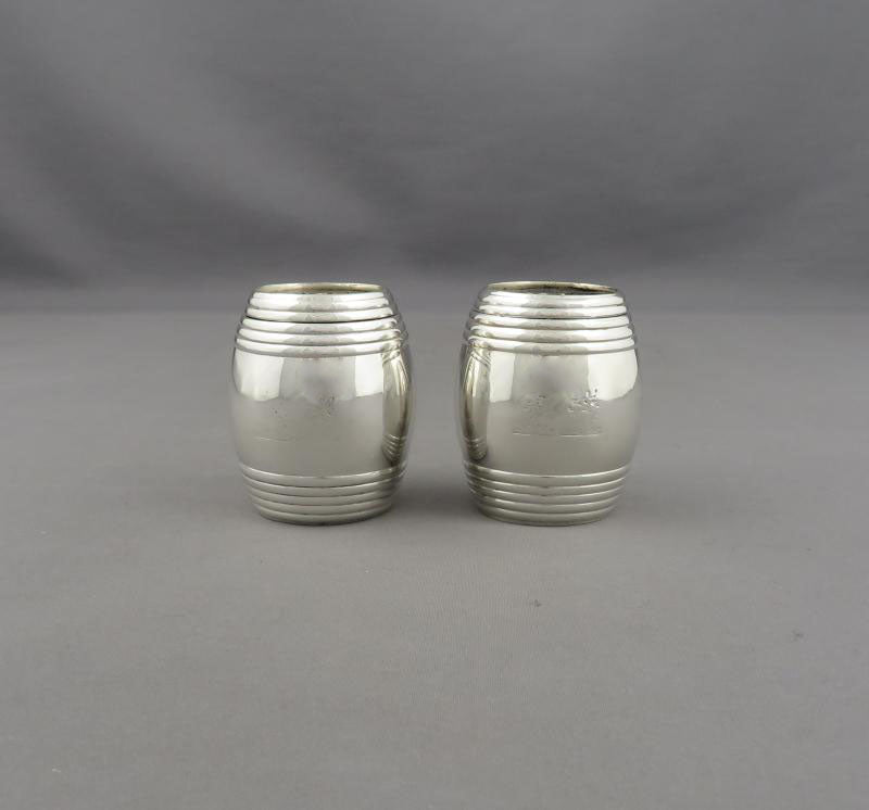 Victorian Silver Novelty Pepper Pots - JH Tee Antiques