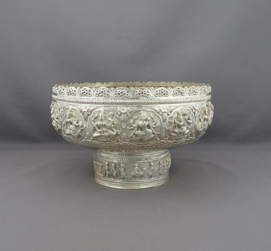 Indian Sterling Silver Bowl - JH Tee Antiques