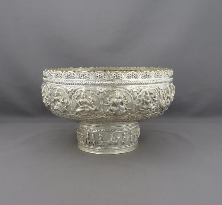 Indian Sterling Silver Bowl - JH Tee Antiques