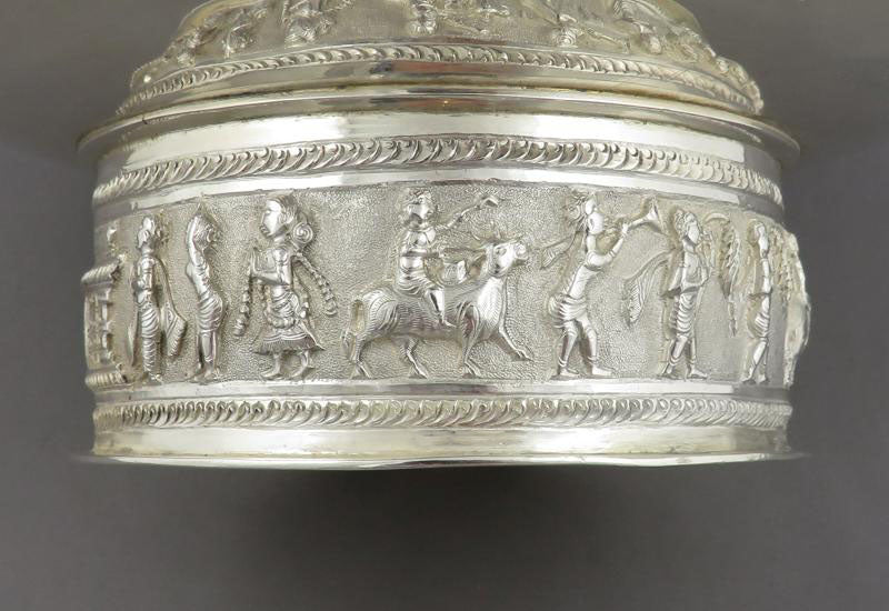 Indian Sterling Silver Bowl - JH Tee Antiques