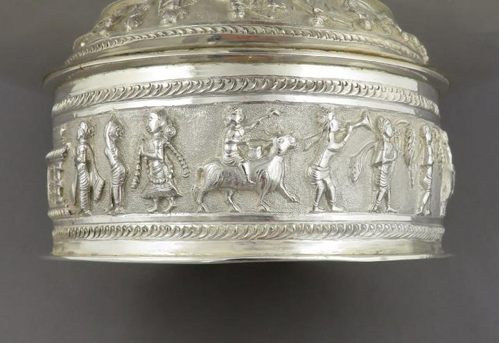 Indian Sterling Silver Bowl - JH Tee Antiques