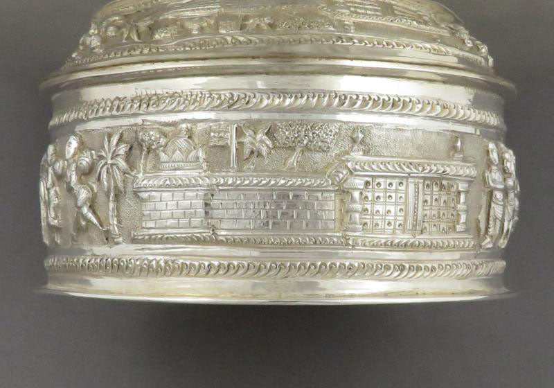 Indian Sterling Silver Bowl - JH Tee Antiques