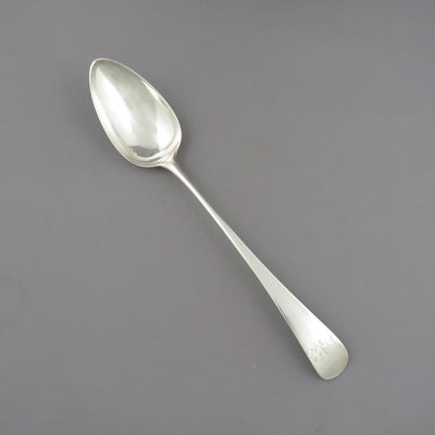 George III Silver Stuffing Spoon - JH Tee Antiques