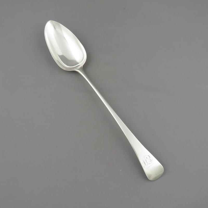 George III Silver Stuffing Spoon - JH Tee Antiques