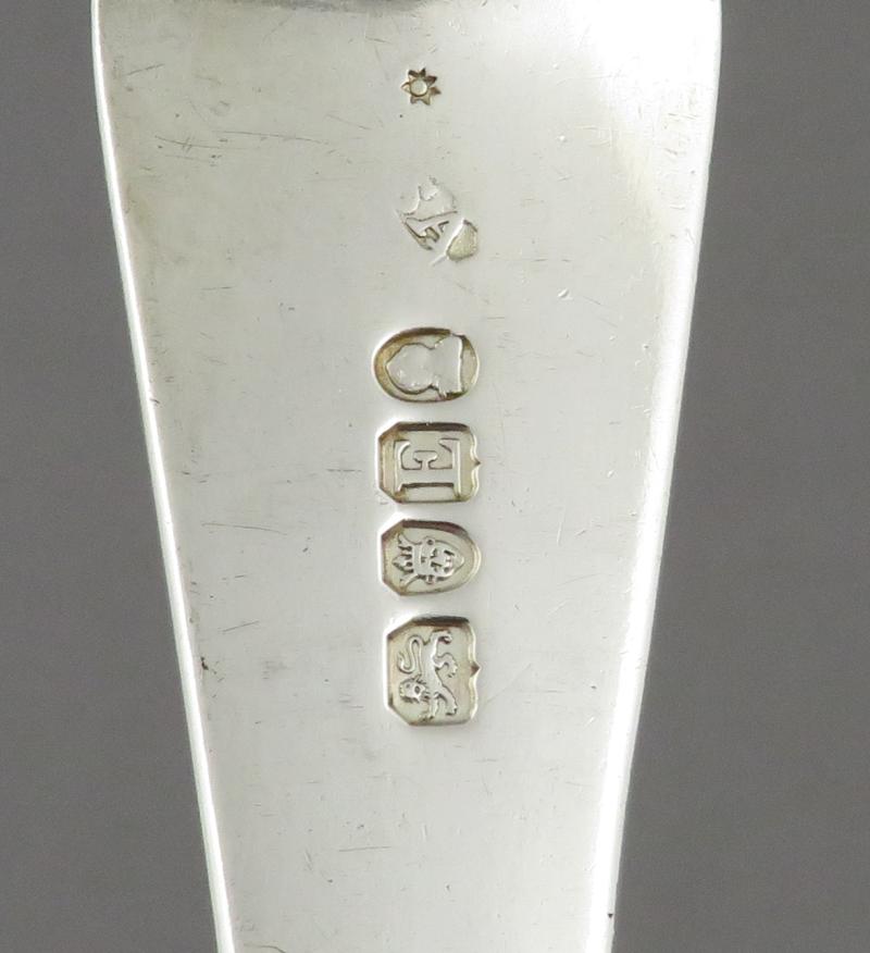 George III Silver Stuffing Spoon - JH Tee Antiques