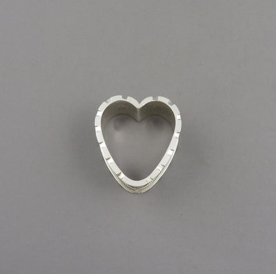 Heart Shaped Silver Napkin Rings