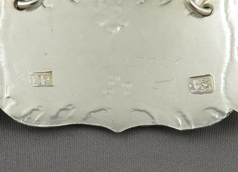 George III Silver Claret Label - JH Tee Antiques