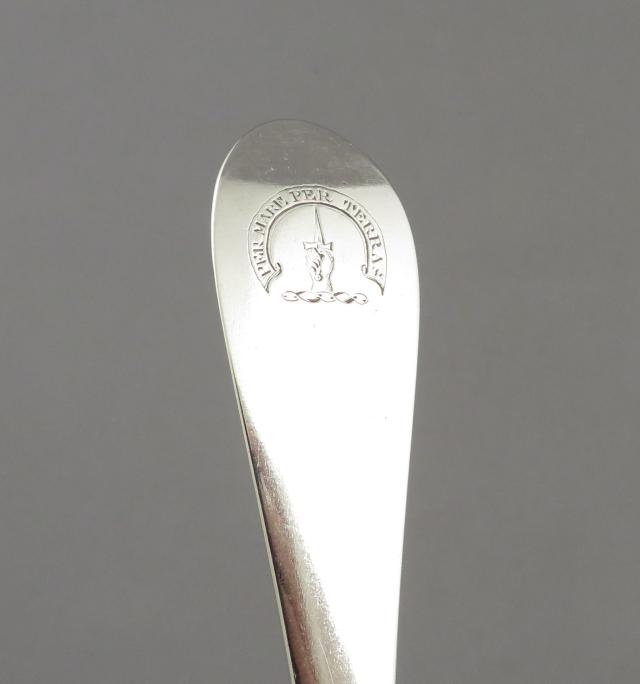 Pair of Scottish Silver Stuffing Spoons 2