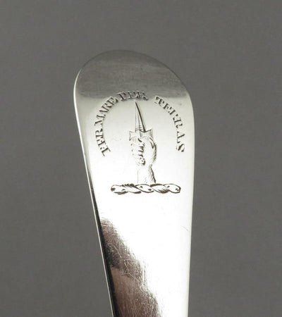 Pair of Scottish Silver Stuffing Spoons