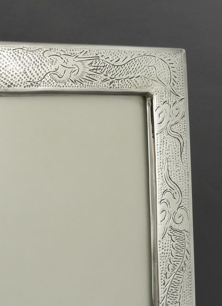 Chinese Export Sterling Silver Photo Frame - JH Tee Antiques