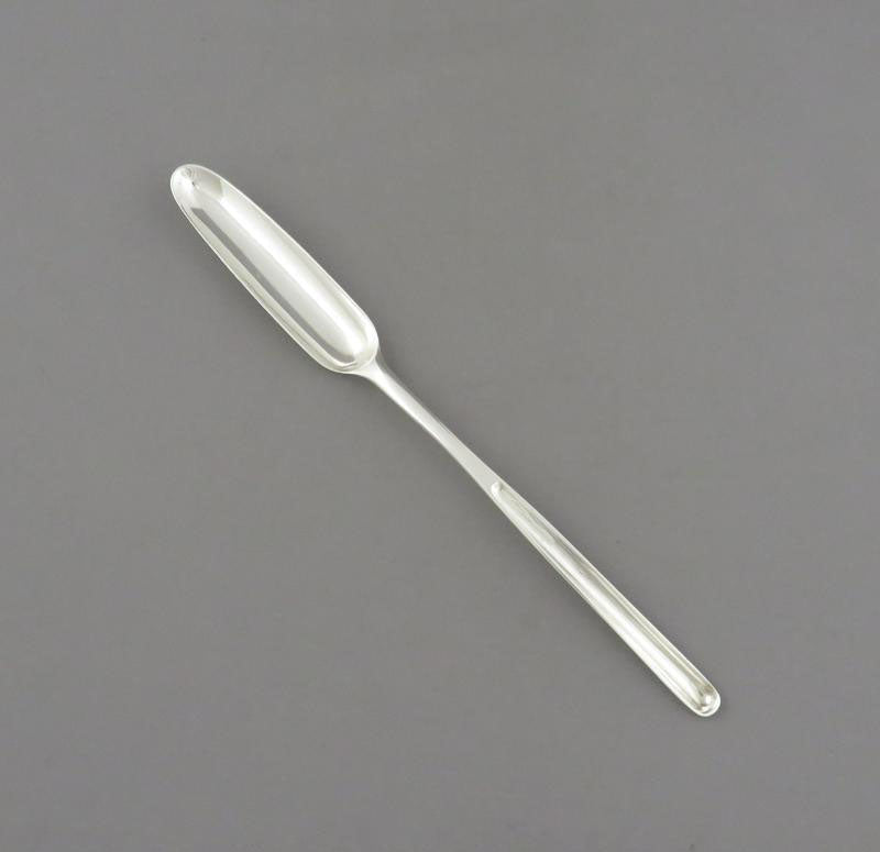 George III Silver Marrow Scoop - JH Tee Antiques