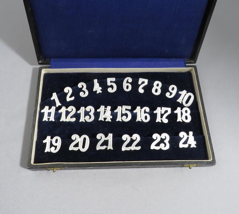 Dutch 800 Silver Drink Markers Set - JH Tee Antiques