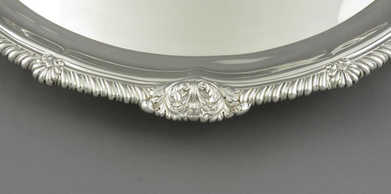 Large Regency Sterling Silver Salver