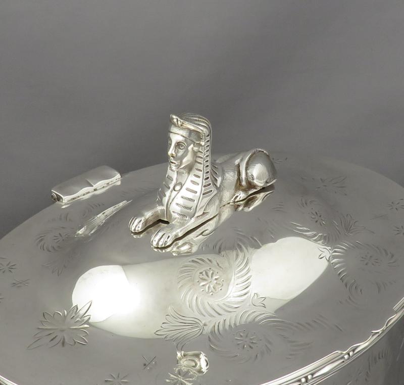 Victorian Silver Plated Biscuit Box - JH Tee Antiques