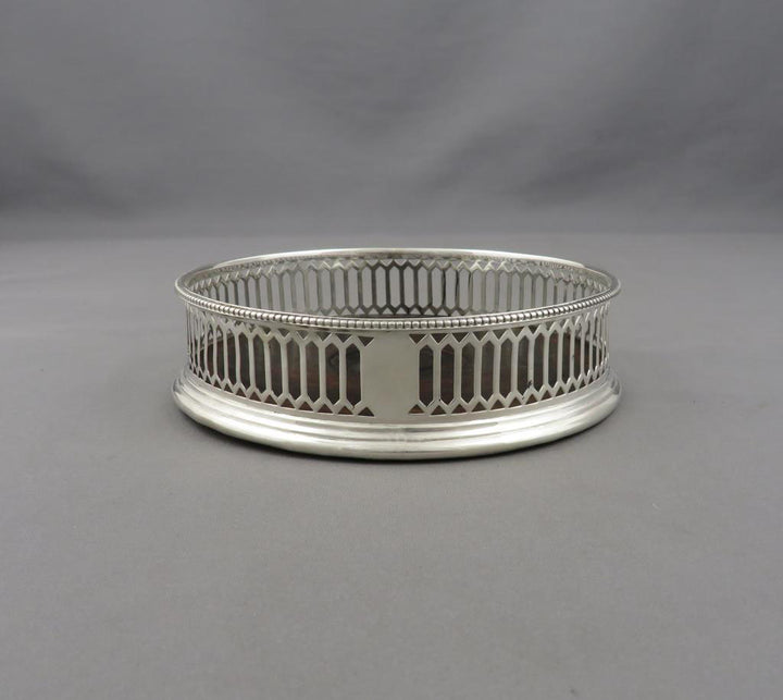 George III Sterling Silver Wine Coasters - JH Tee Antiques