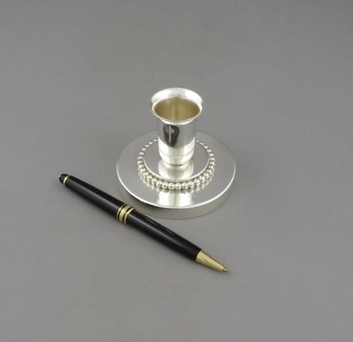 Sandborns Sterling Silver Candlesticks - JH Tee Antiques