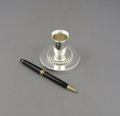 Sandborns Sterling Silver Candlesticks - JH Tee Antiques
