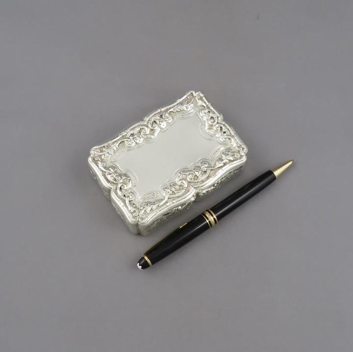 Nathaniel Mills Silver Table Snuff Box - JH Tee Antiques