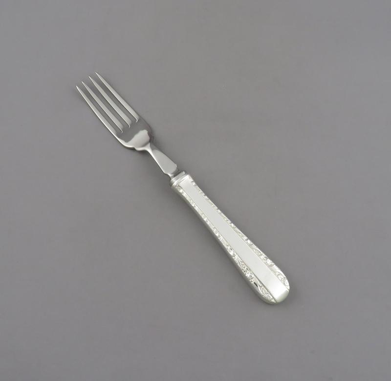 Birks Rose Bower Sterling Fish Fork - JH Tee Antiques