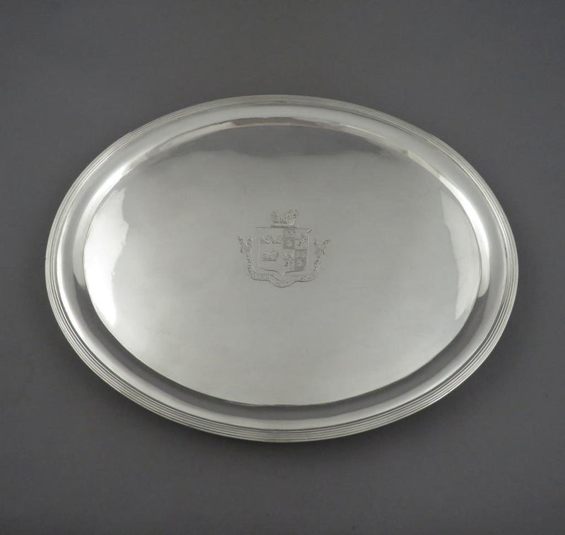 George III Sterling Silver Oval Salver