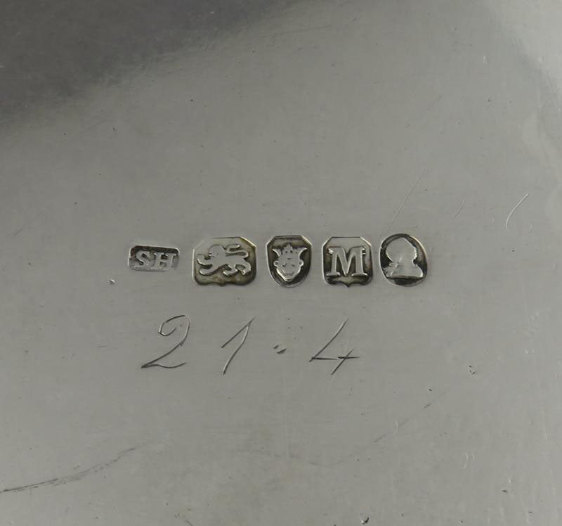 George III Sterling Silver Oval Salver - JH Tee Antiques